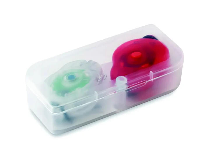 2 "ochi de pisică" în cutie PP, BYLUX, MO8070